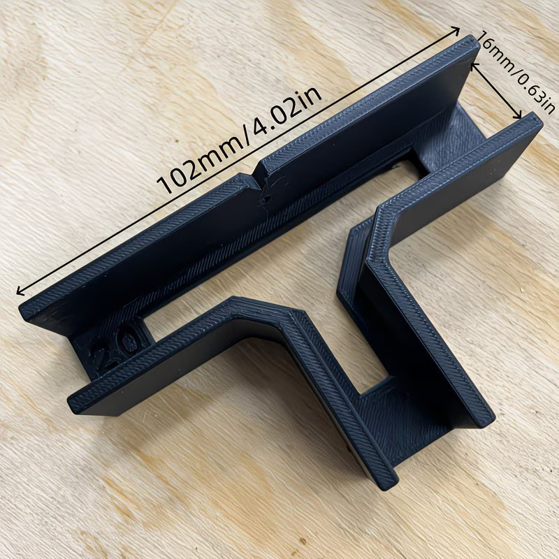 Brand New 3D-Printed T-Shaped Wood Board Connectors