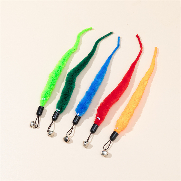 Caterpillar replacement Head Cat stick three telescopic fishing rod new cat toy Rod replacement head cross-border new cat toy