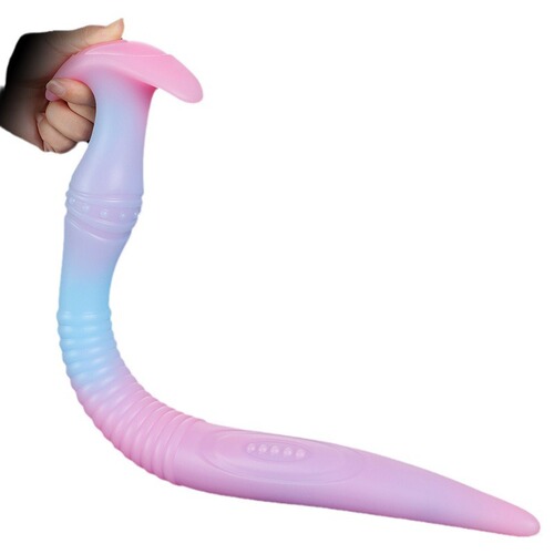 Silicone color luminous extra long eel anal plug adult products for women wearable anal expansion sex toy erotic masturbation device