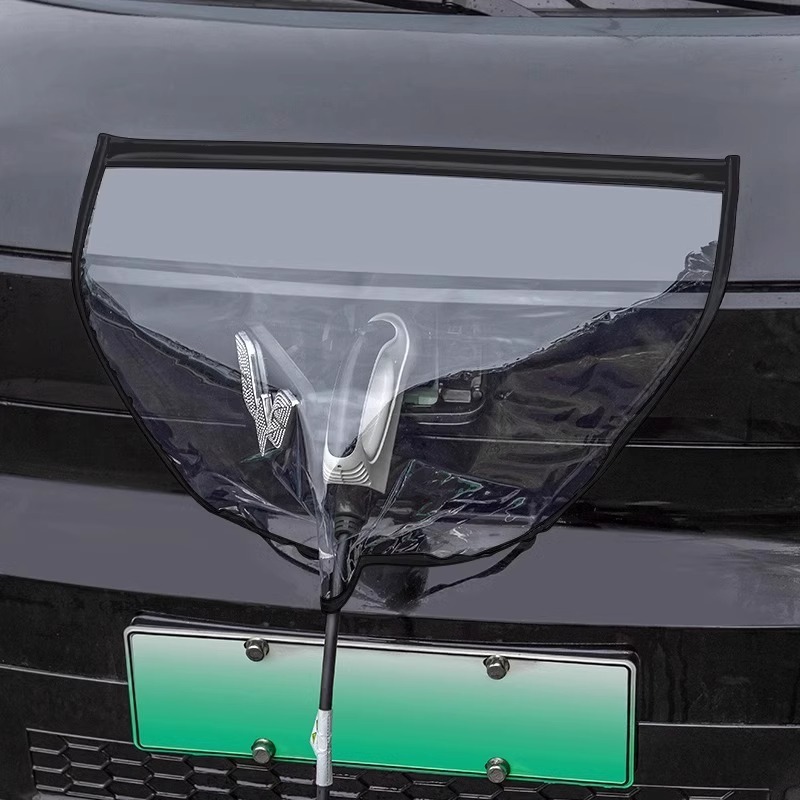 ラウンドレインカバー 新エネルギー電気自動車充電パイル雨保護カバー 電気自動車充電ポート防水レインカバー|undefined