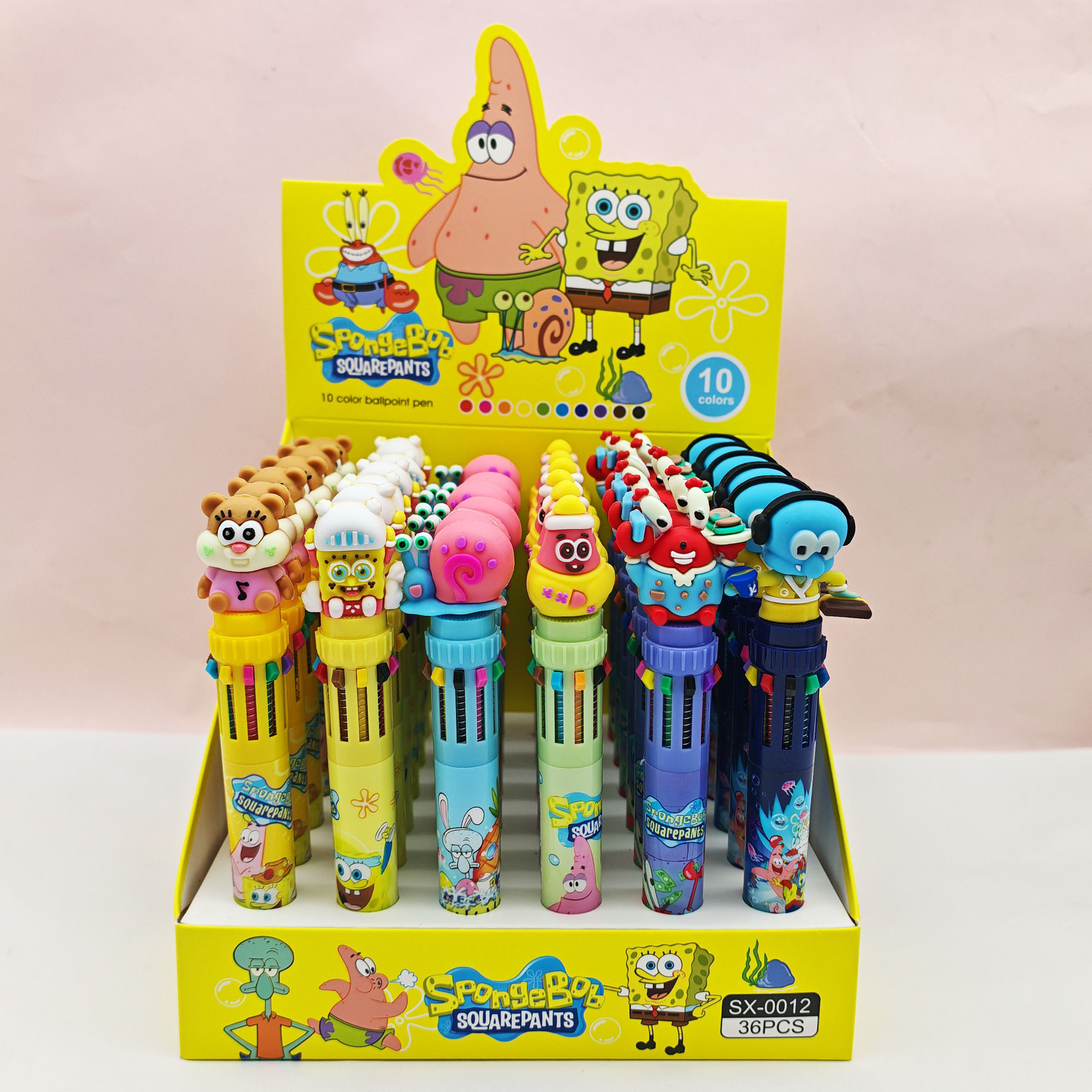 KP - 23006 princesa pony dibujos animados colección de bolígrafos multicolores chicas adorables bolígrafos de 10 colores estudiantes