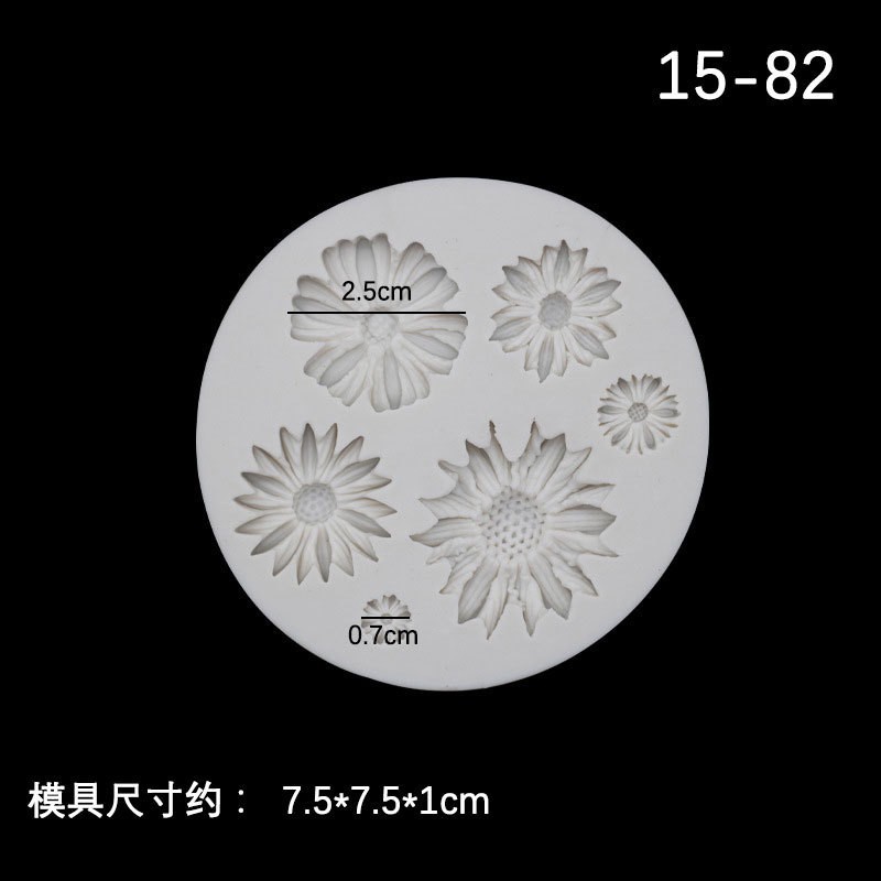 Flor de mariposa hojas silicona molde creativo fondant pastel chocolate postre hornear decoración Accesorios