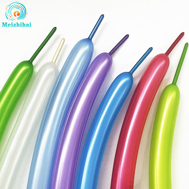 260 globo de decoración mágica de perla espesación de forma de globo trenzado parque empuje globo de juguete para niños