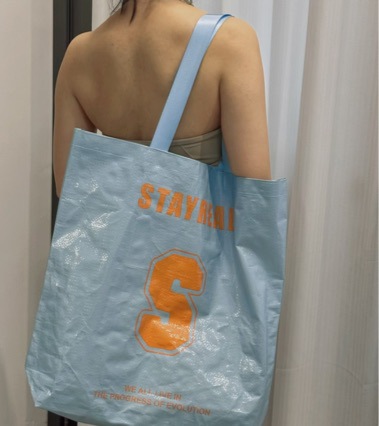 现货五月天粉丝周边SR演唱会互黑手提袋编织包防水袋