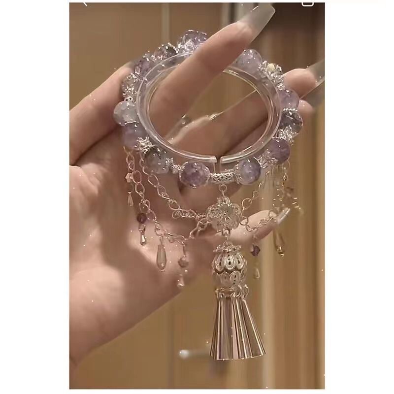 "The Holy Girl of the western region" Miao Jiang exotic Bell tassel bracelet multi-layer new Chinese style hanfu accessories Chinese style women