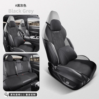 Seasons Universal Half Pack Cushion Auto | Modelə uyğun (Original) oturacaq örtükləri - black-gray-collar-06-special-full-set-deluxe-edition-special-car