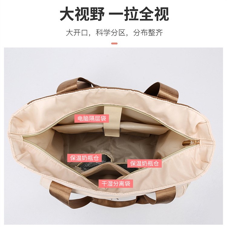New fashionable and multi-functional mom bag, large-capacity mother and baby bag, travel backpack, single-shoulder bag, handbag undefined