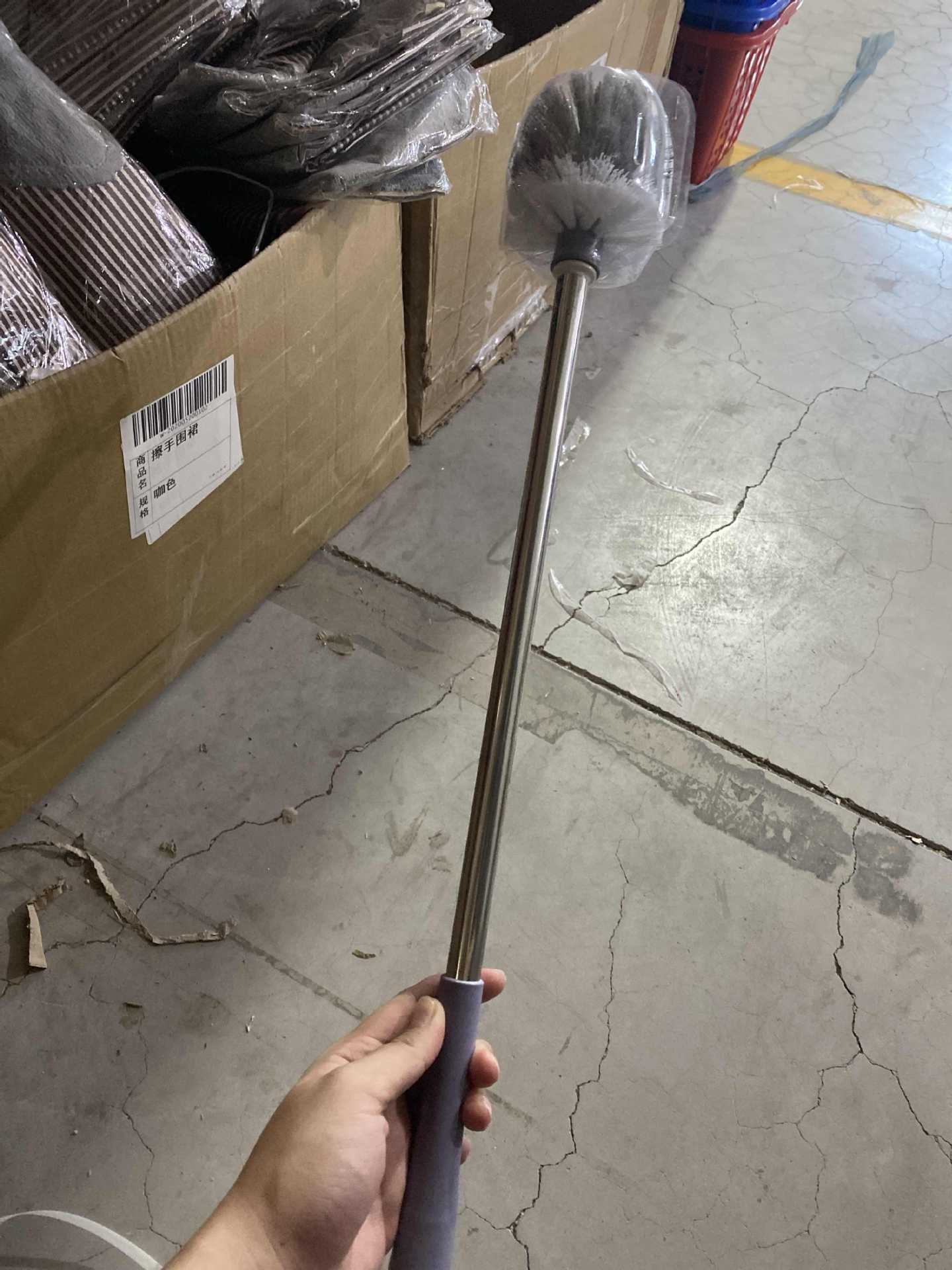 cepillo de inodoro doméstico redondo cuadrado espeso de plástico de acero inoxidable cepillo de inodoro cepillo de hendidura curva cepillo sanitario al por mayor