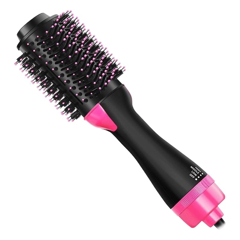 Hot air comb 2-in-1 negative ion blowing comb hair curler hair straightener hair dryer