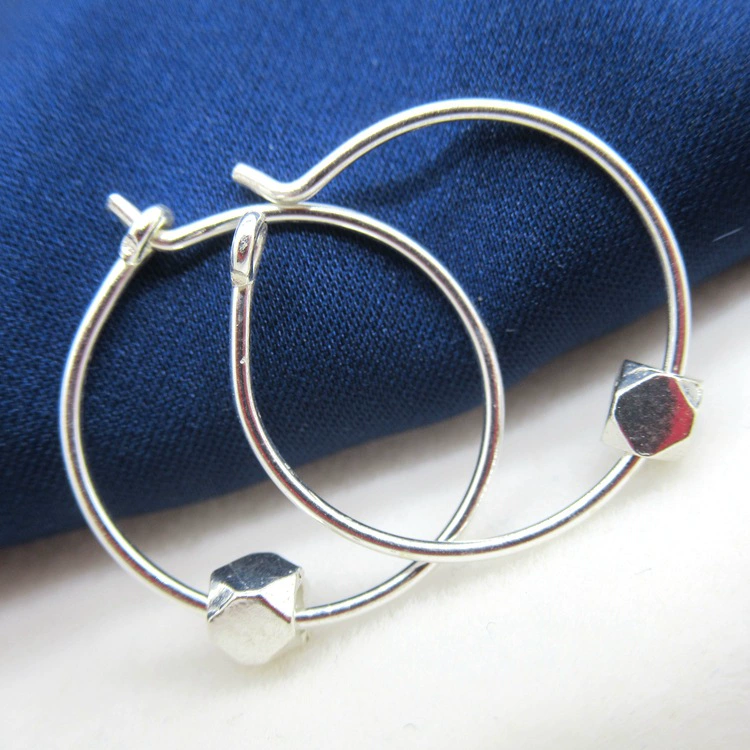 Бусины, серьги, материал handmade, аксессуары, браслет из бус, S925, образец серебра 925