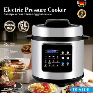 Multifunctional Smart Electric Pressure Cooker with Touch Blue Screen Export Cross-Border Household Function with Diverse Functions to Open the Lid and Collect the Sauce
