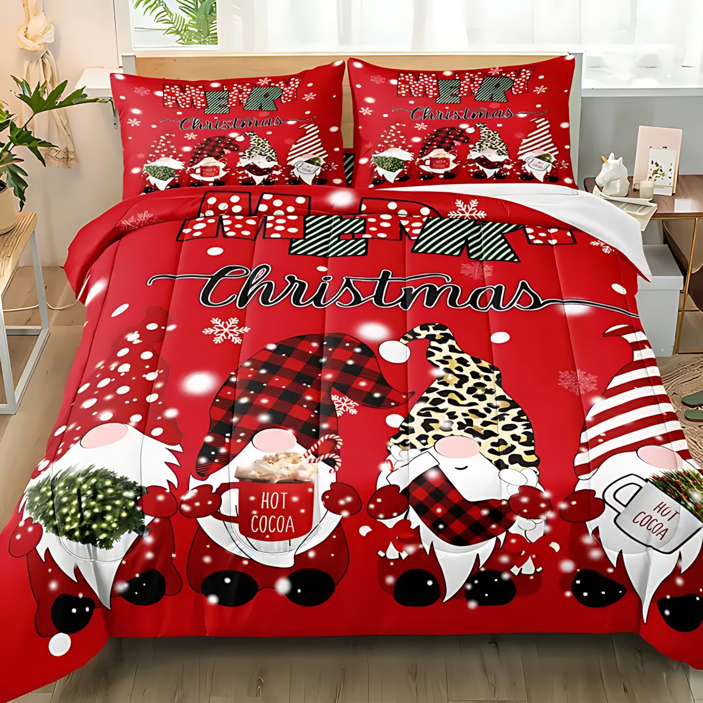 TEMU / JIT Santa impresión digital de alta definición 180gms colcha fuente del kit de fabricantes para la imagen se puede fijar