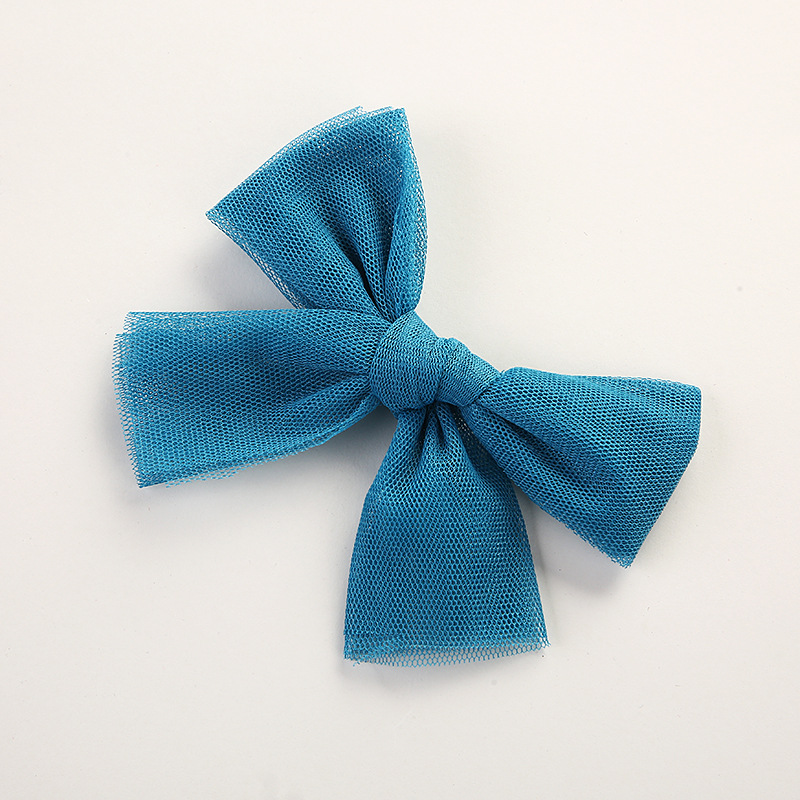 Summer Children's Hairpin Mesh Bow Pair Clip Hair Accessories display picture 5