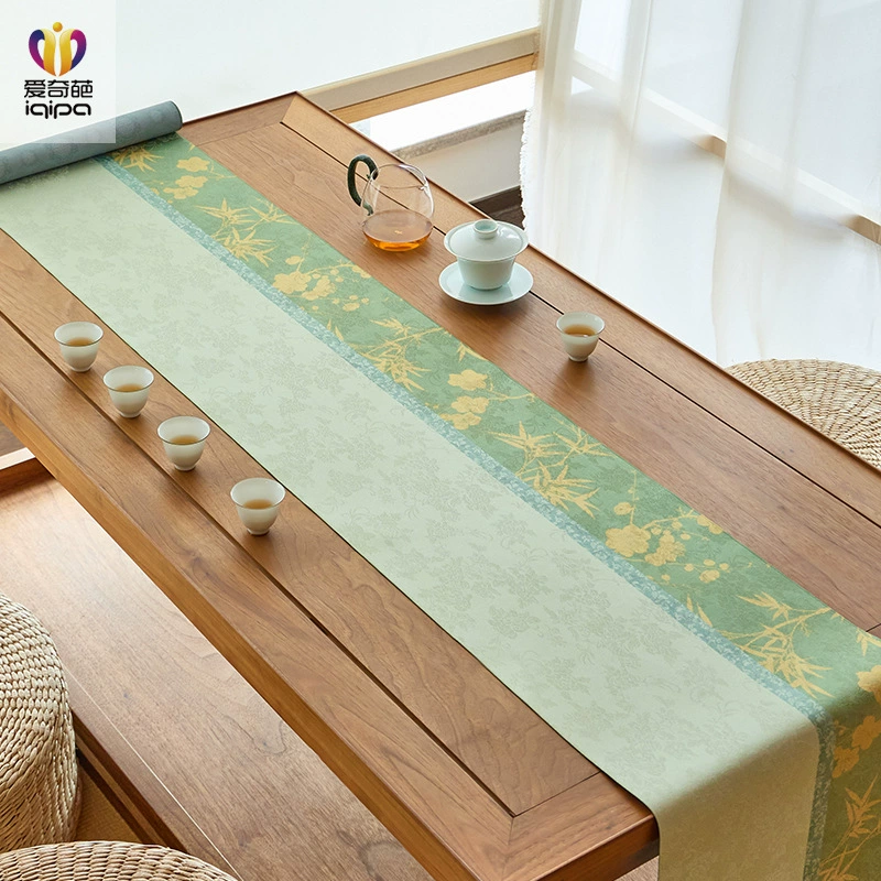 Aiqi оригинальная позолоченная золотая бамбуковая китайская чайная циновка дзен