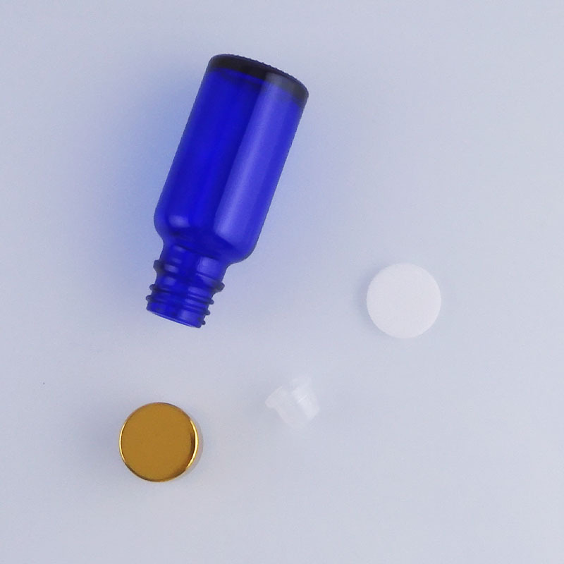 厂家现货批发30ml50ml金盖蓝色精油瓶化妆品包材原液玻璃精油瓶|undefined