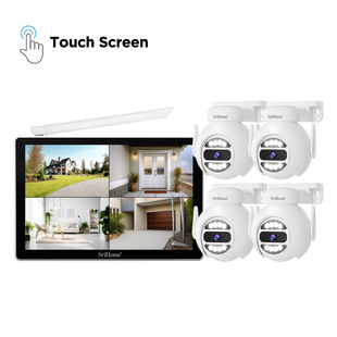 Srihome10.1 inch Wifi with screen wireless 8-channel intelligent surveillance suit monitor HD webcam