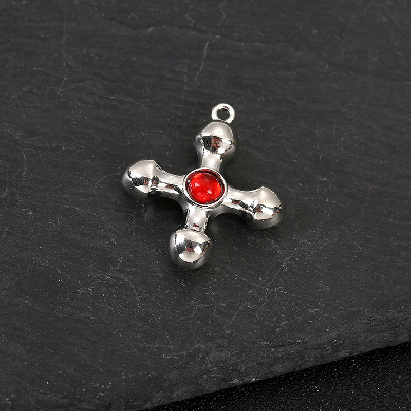 6g Weight Pendant Jewelry Making Type DIY Jewelry Accessories Classification 1 Piece Quantity Alloy Material Cross Pattern Plating Design Simple Style, Classic Style Style 1 Piece Alloy Cross Pendant 3