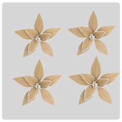 クリスマスの花のクリスマスツリーの装飾品をシミュレーションしてアマゾンの人気のある高級布芸の偽花クリスマスの装飾を挿します。