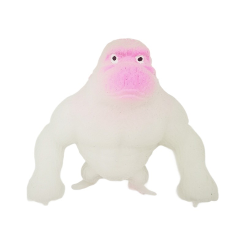 Orangután luminoso de juguete de descompresión, rebote lento, arena, venta al por mayor en puestos nocturnos