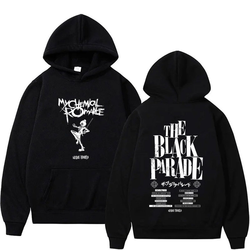 Rock Band My Chemical Romance Black Parade Tour 2025 Sweatshirt Men Women Fashion Punk Emo