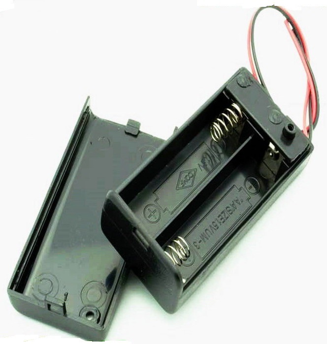 五号两节安全带盖子 5号电池盒 两节五号带盖子电池盒