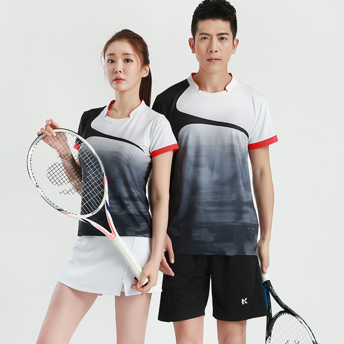Women's Quick-Dry Badminton Skirt - New Badminton Apparel Set for Men and Women, Badminton T-shirt with Print for Competition