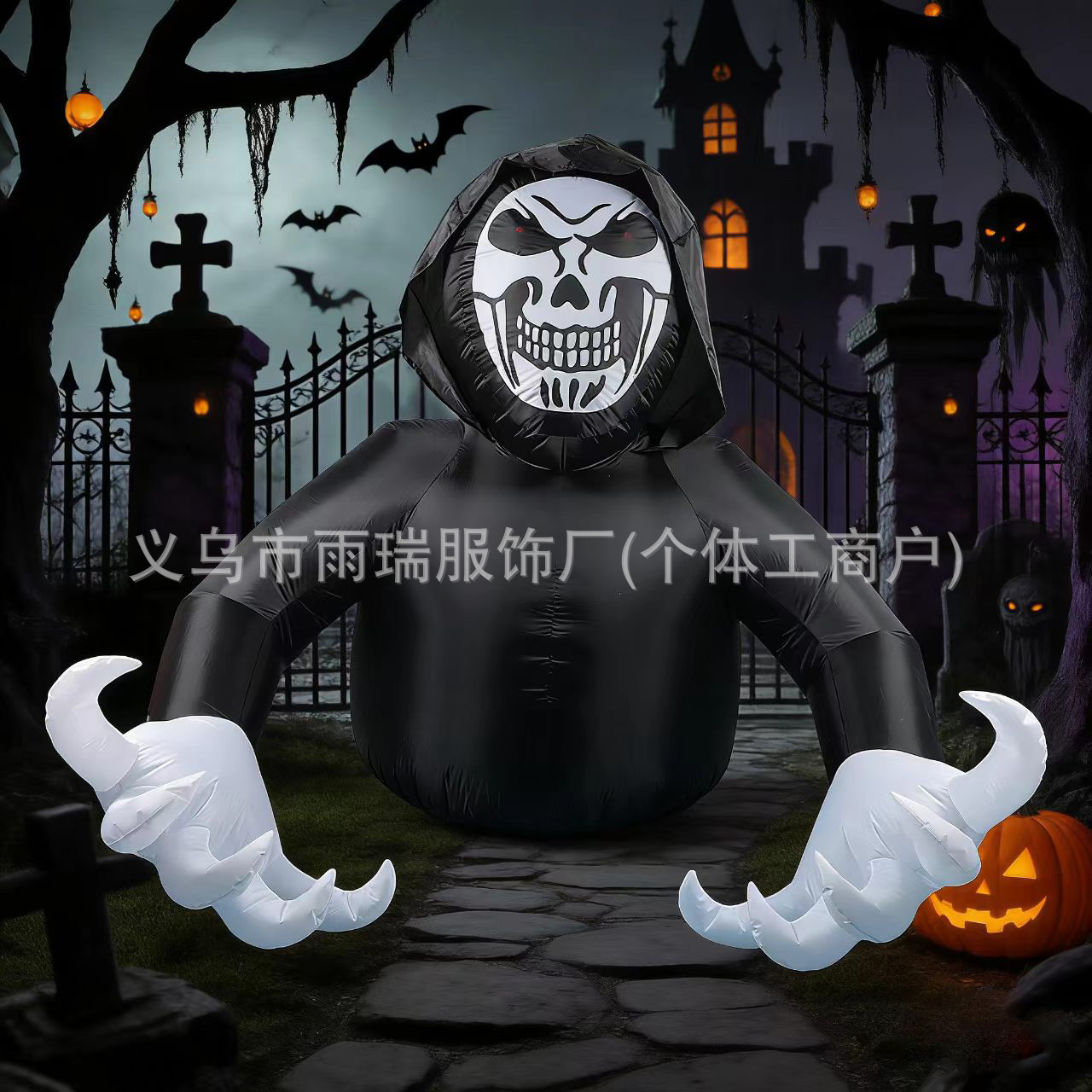 Halloween interior al aire libre decoración del patio decoración de la fiesta luces LED incorporadas iluminantes molde inflable molde de aire Halloween