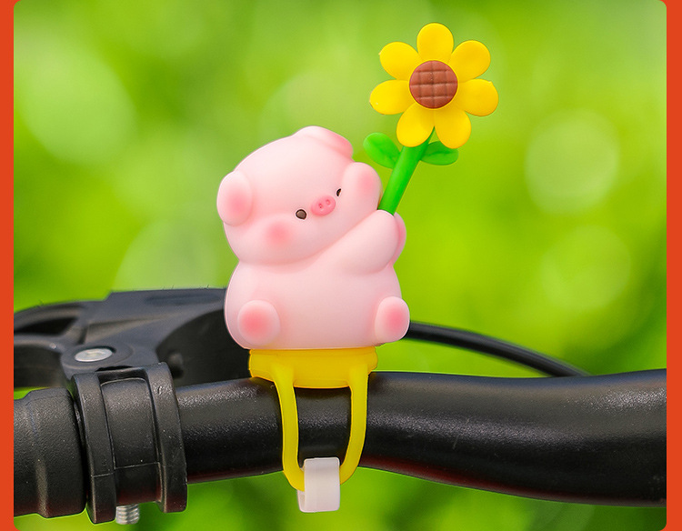 Meng Chong Le Yuan Electric Bicycle Bicycle Decoration Decoration New Cartoon Animal Riding Rearview Mirror Windmill Paradise New