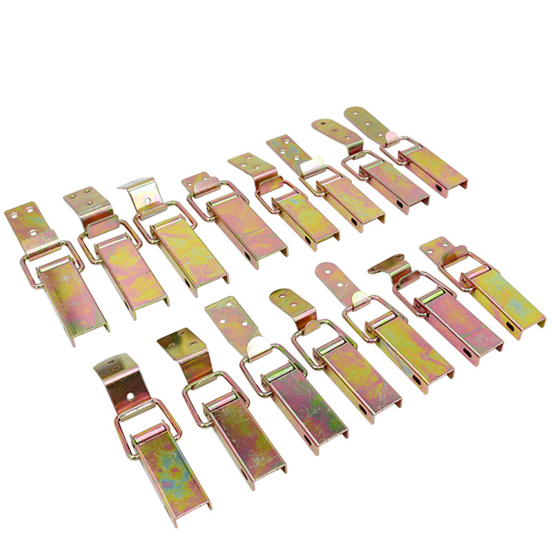 Cierre de Gancho Pico de Pato 501-502 de Hierro Colorido para Cajas de Madera y Equipaje Industrial