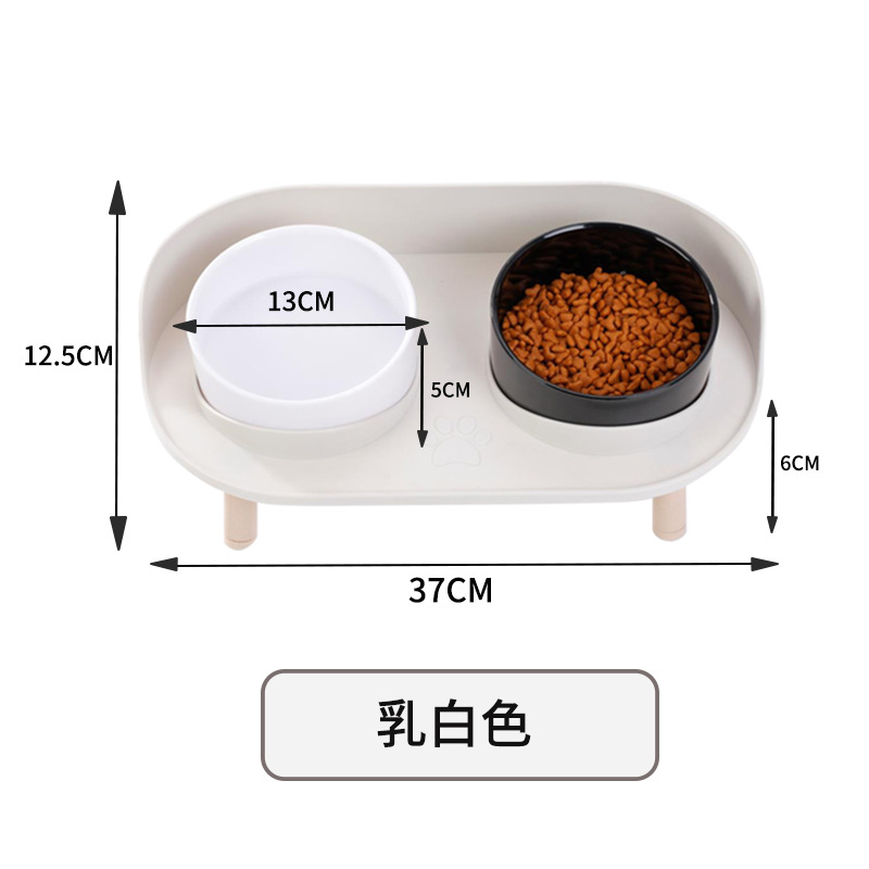 라이스 화이트 베이스 + 흑백 그릇 (3 높이)
