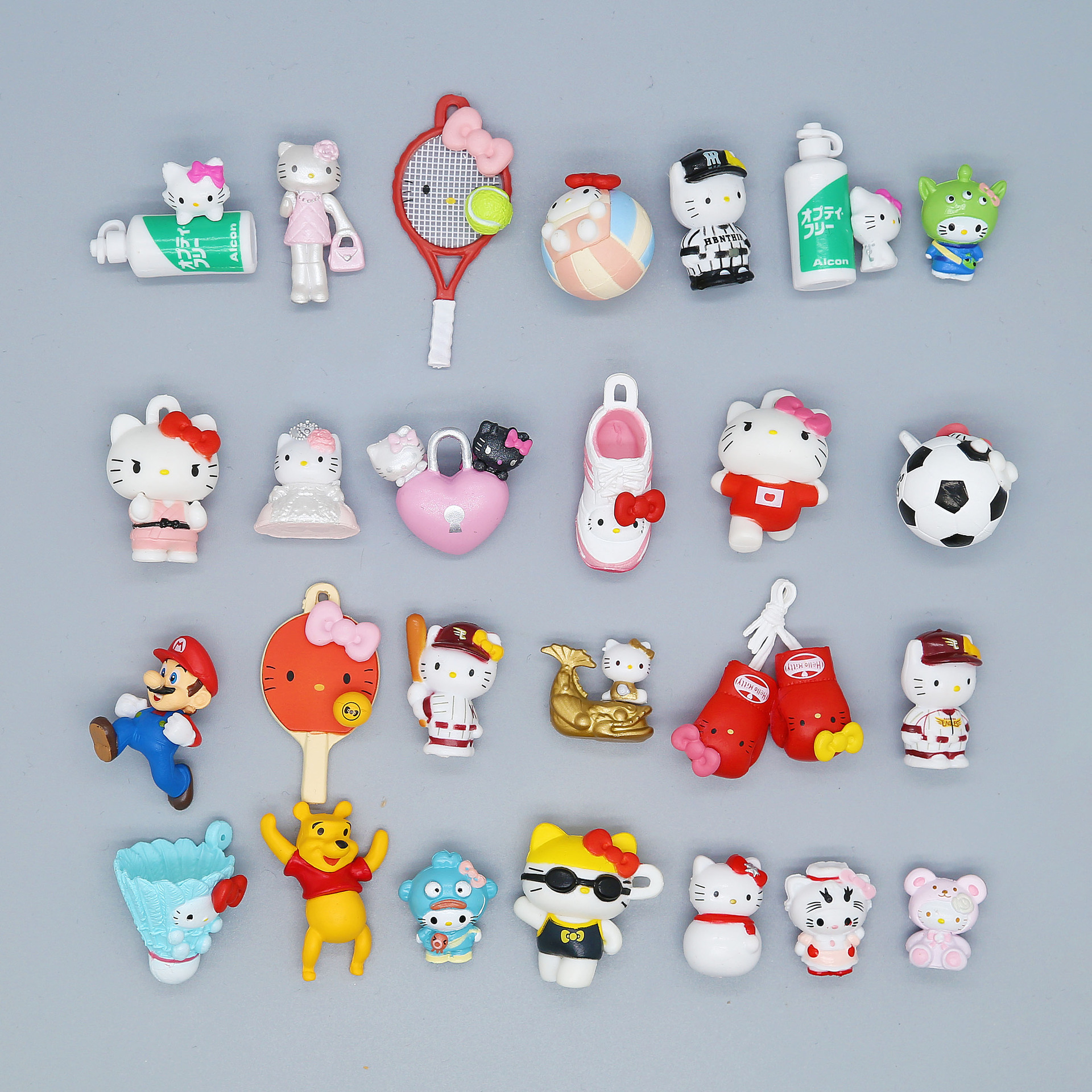 Hot Selling Wholesale Export Bulk Goods Mini Versatile Kt Cat Sports Series DIY Pendant Patch Material