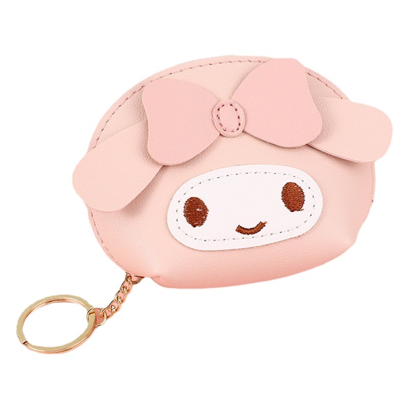 Estilo coreano ins linda princesa monedero Yugui perro KT gato pequeño simple titular de la tarjeta mujer estudiante moneda embrague