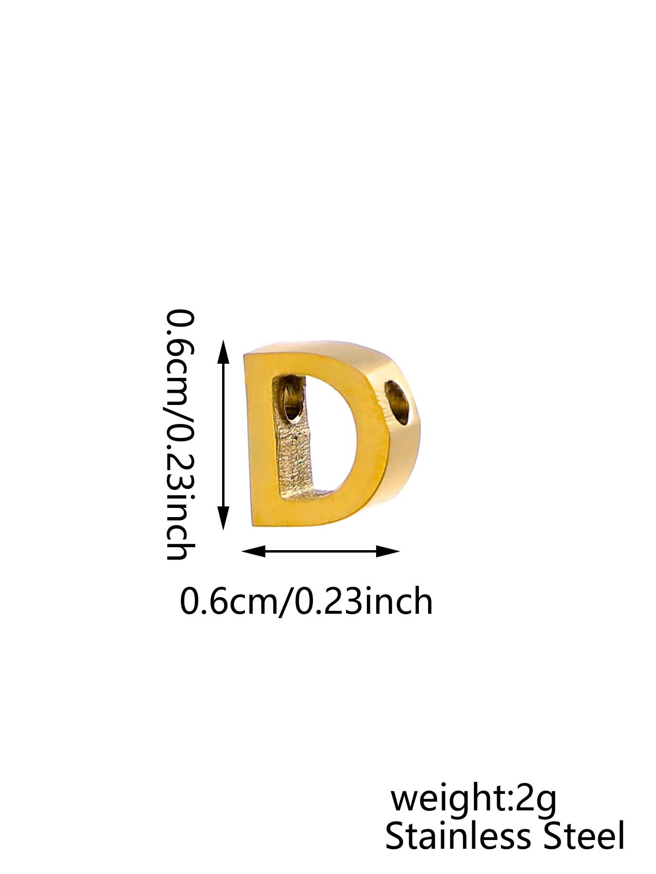 1 Piece 304 Stainless Steel Letter Word Pendant DIY Jewelry Accessories display picture 6