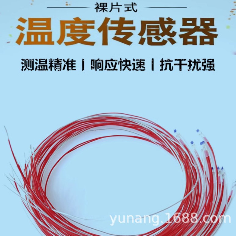 高精度铂热电阻 裸露式贴片PT100 表面微型温度传感器 电机可用