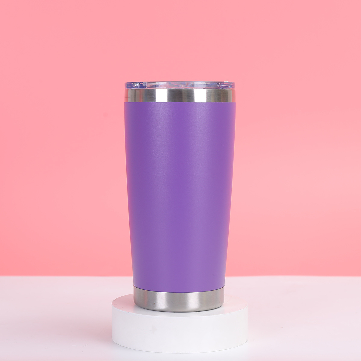 Taza de coche transfronteriza de 20oz Taza de aislamiento de refrigeración al vacío de doble capa de acero inoxidable 304