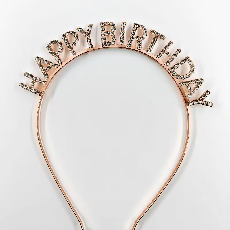 Fábrica directa transfronteriza corona de cabeza de cumpleaños torta de decoración ramo de flores decoración de novia corona de cabeza reina vestido de cumpleaños