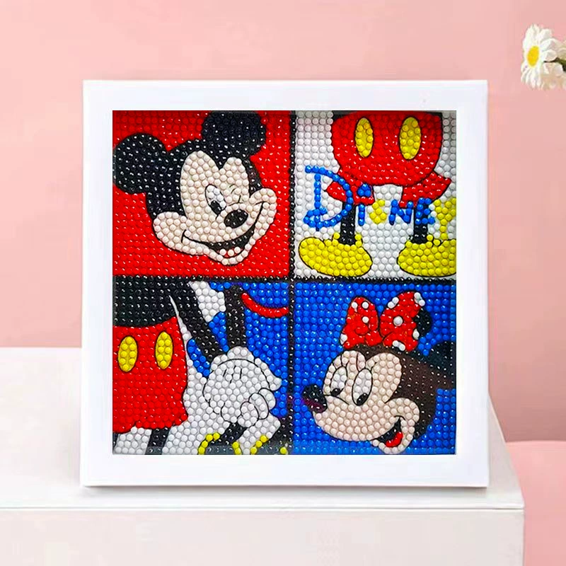 DIY-набор для алмазной мозаики 17×17 см, пластиковая рама, дизайн щенок, полный набор инструментов для кладки