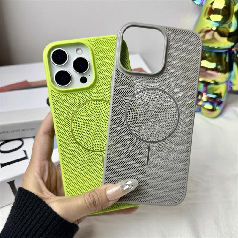 iPhone17promax対応 放熱性と通気性に優れたハニカム構造のスマホケース マット仕上げ マグネット式 Apple16 超薄型保護ケース|undefined