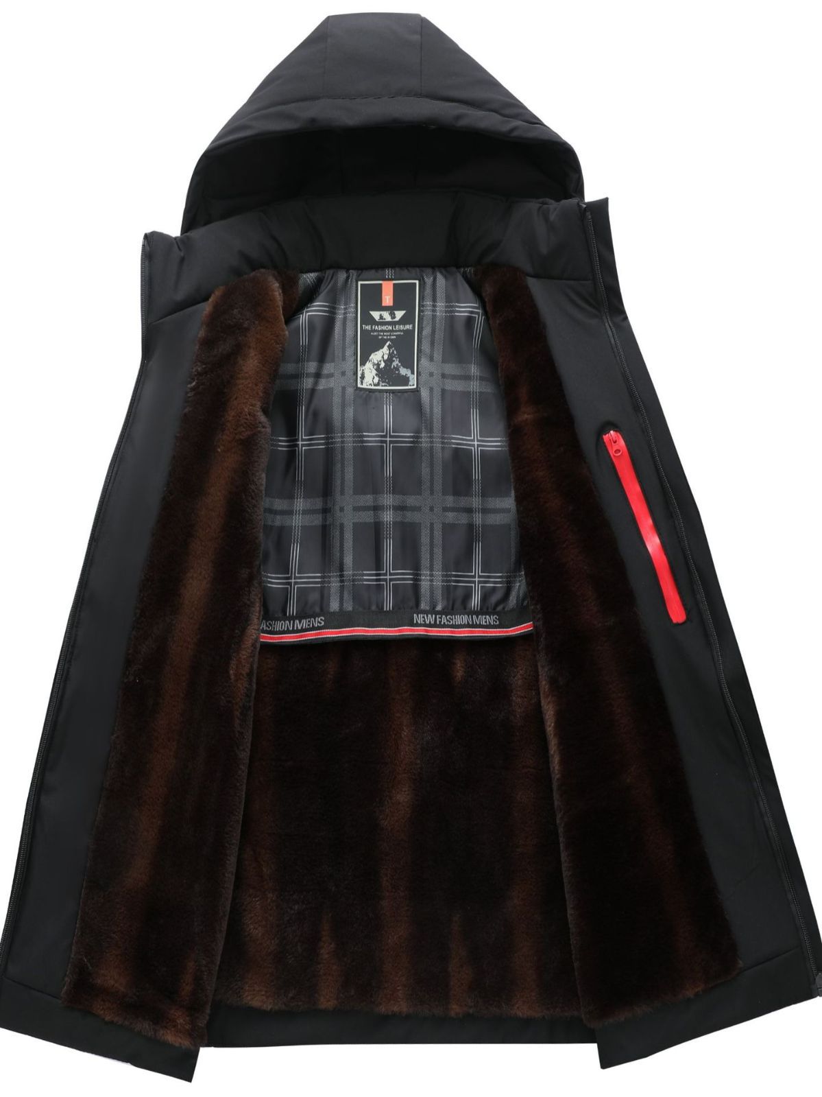 Chaqueta acolchada de algodón de invierno para hombres de mediana edad y ancianos con forro de lana engrosada a prueba de frío Chaqueta acolchada de algodón de papá con capucha a prueba de frío nuevo Abrigo acolchado de algodón