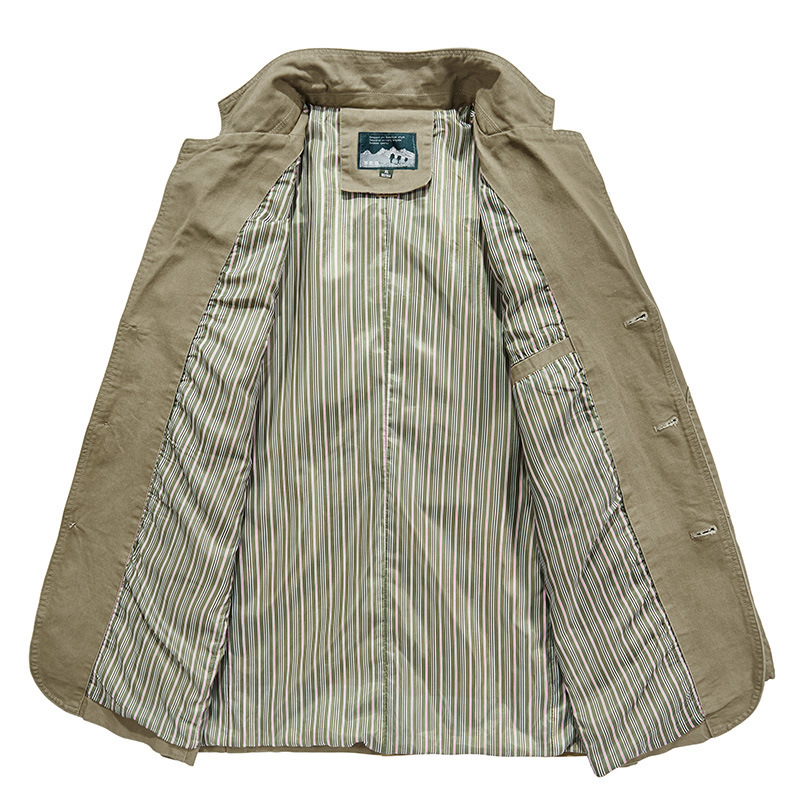 Traje transfronterizo para primavera y otoño nuevos hombres de algodón traje casual más tamaño pequeño chaqueta 817
