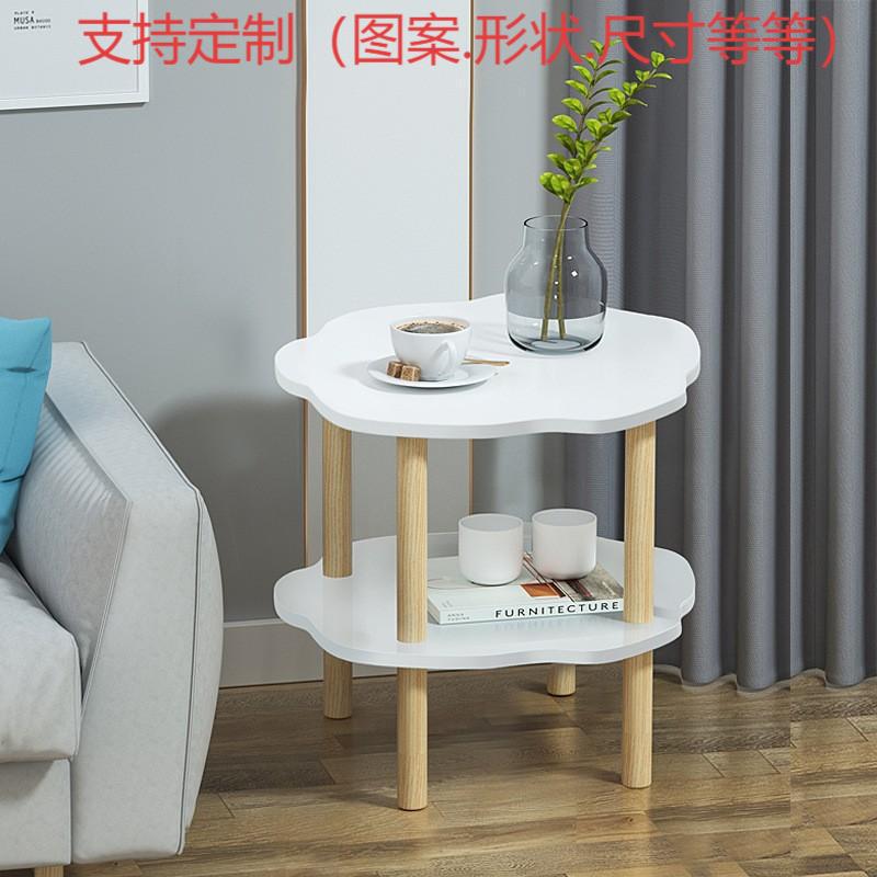 床头柜置物架落地客厅收纳架双层小桌子多层简易方桌卧室小型简约|undefined