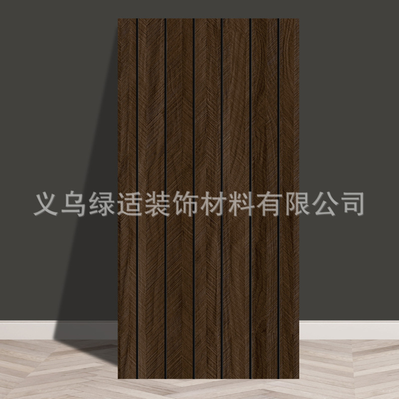 格栅板自粘墙贴3d立体背景墙壁纸仿木格子条纹墙纸外贸工厂批发|undefined