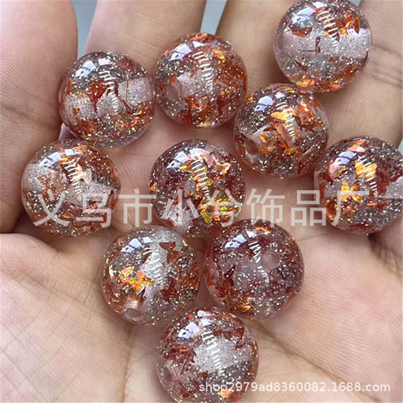 16mm满天星细闪亮片蝴蝶直孔珠diy饰品手机链串珠笔包链等配饰|undefined