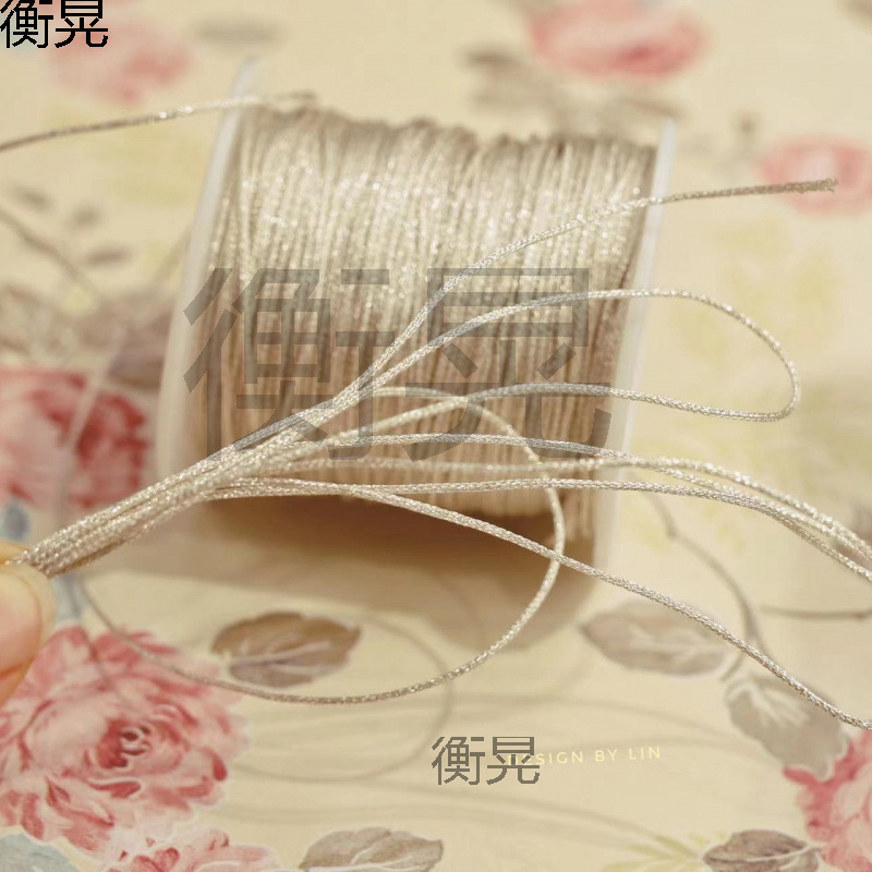 YZ进口 金/银葱绳 空心可穿金属丝 芭蕾头饰材料金线银线饰品装饰|undefined