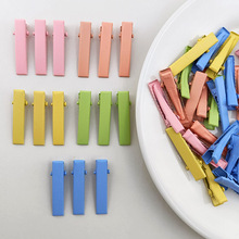 厂家直供韩版甜美彩色系烤漆金属 3.2cm细方夹饰品头饰配件鸭嘴夹