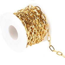 1.0*6*12mm不锈钢链子  304平压十字链链条 精致diy手工饰品链