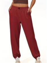 K 79041 Comfortable High Waist Loose Sport Pants �����˶���