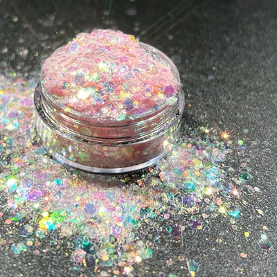 Art Glitter Transparent DIY Dırnaq bəzəkləri - 6335-30ml