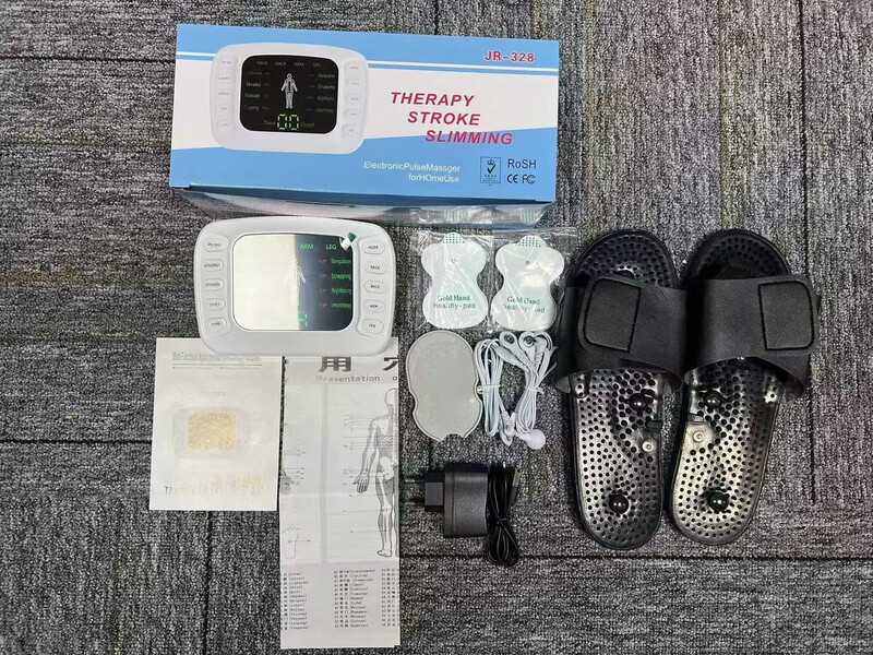 新款中频脉冲理疗仪多功能家用便携式彩屏双输出数码经络按摩仪|undefined