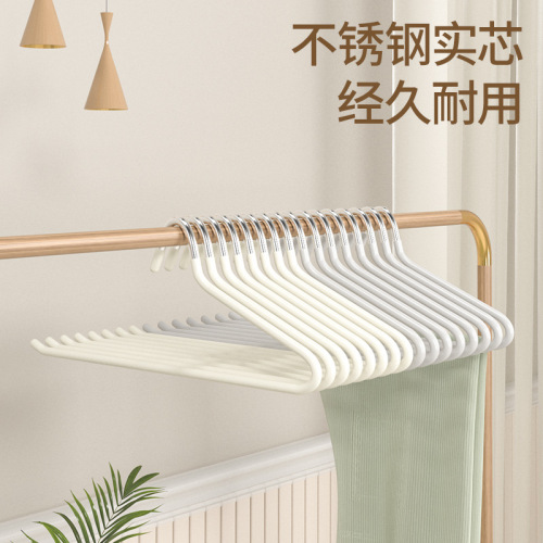 Goose-shaped trouser rack for drying pants, household non-slip goose-shaped trouser clip, dipped in plastic, traceless Z-shaped wardrobe storage artifact